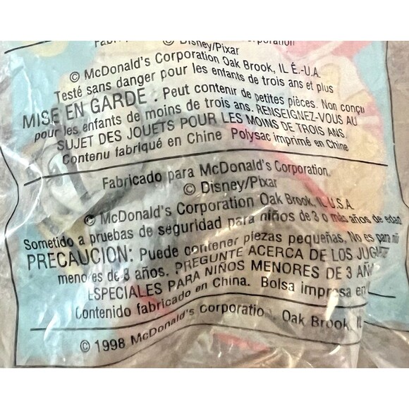 McDonalds Happy Meal Toy A Bug's Life Francis the Ladybug #5 1998 Vintage - Picture 7 of 8